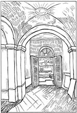 coloring page Vincent van Gogh